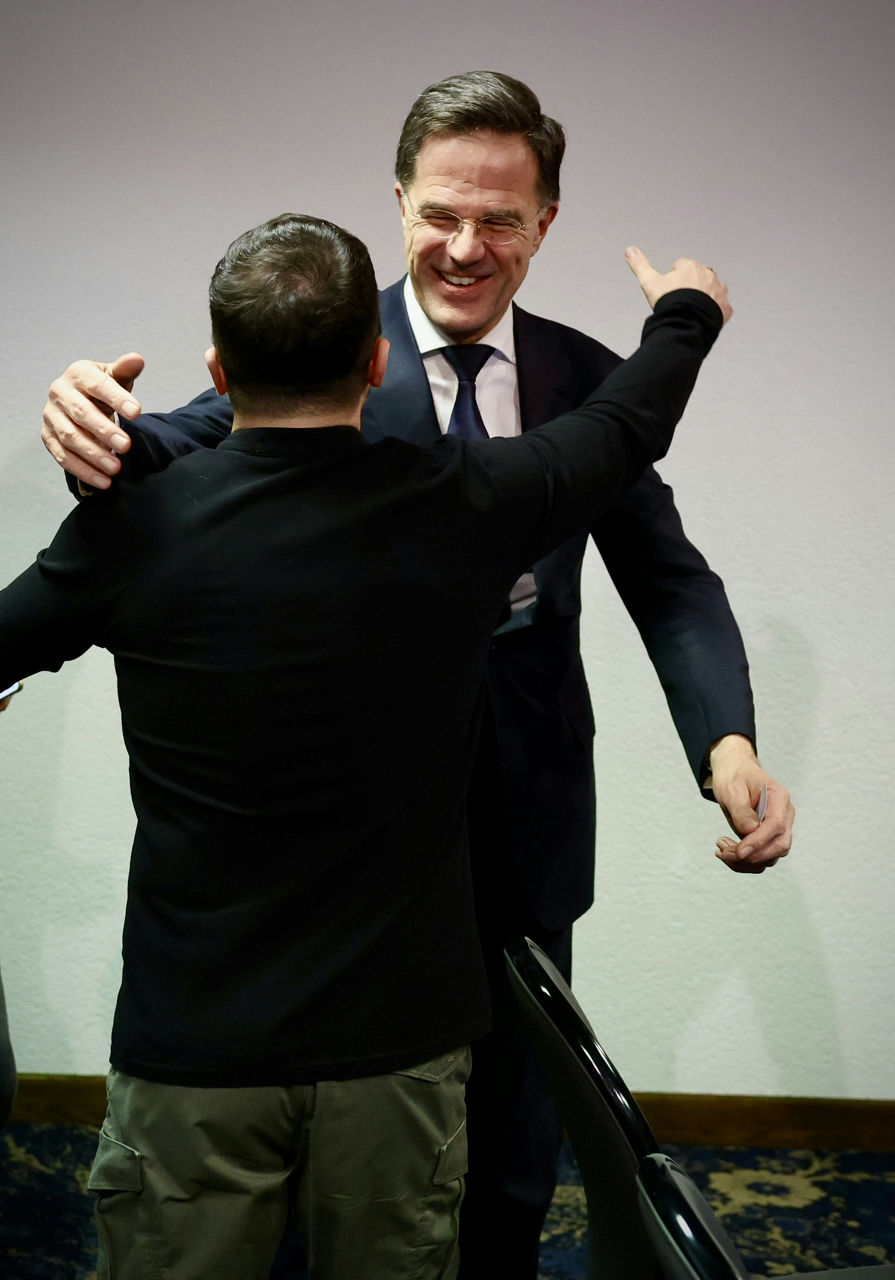 NATO Secretary General Mark Rutte meets with the President of Ukraine, Volodymyr Zelenskyy