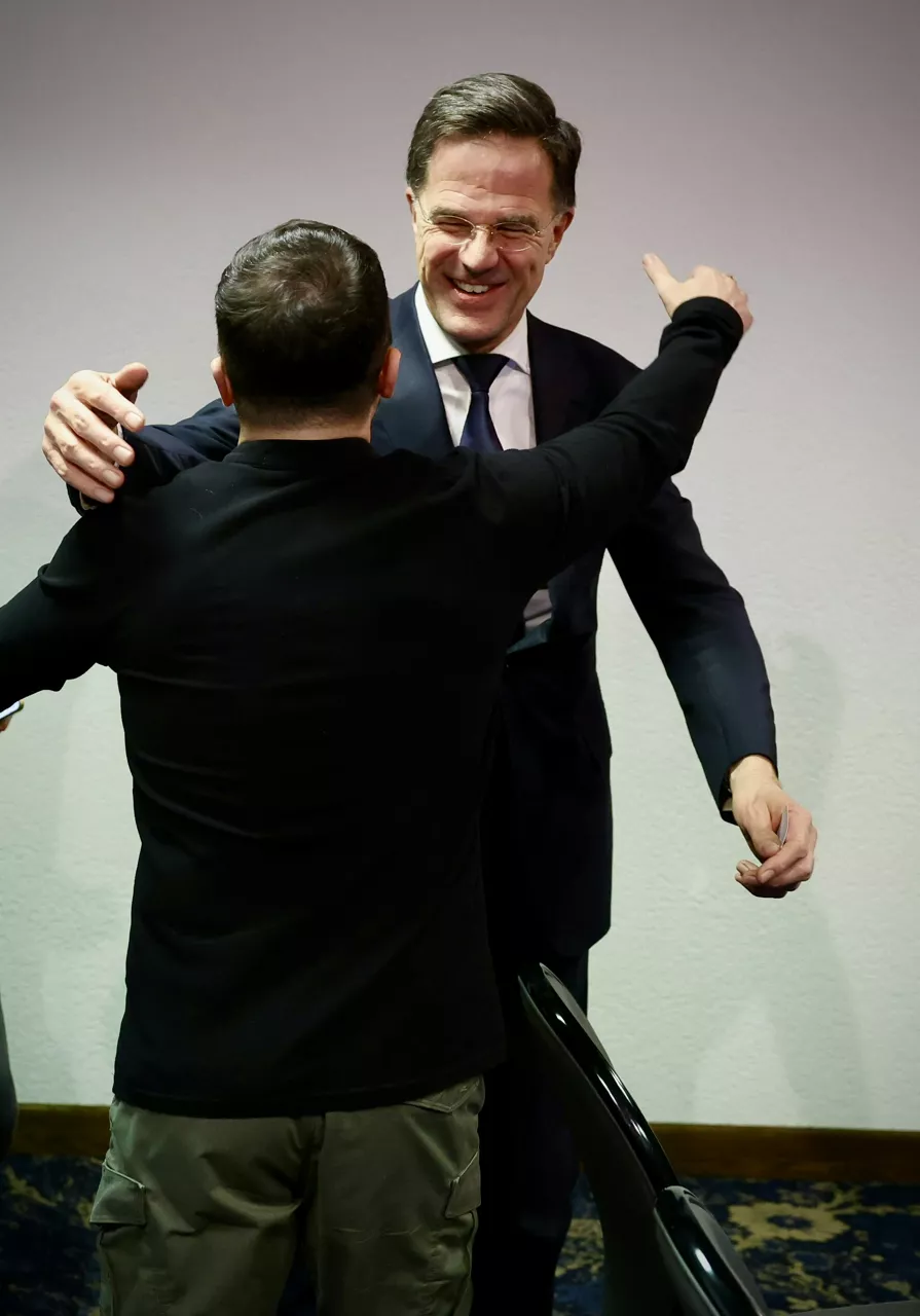 NATO Secretary General Mark Rutte meets with the President of Ukraine, Volodymyr Zelenskyy