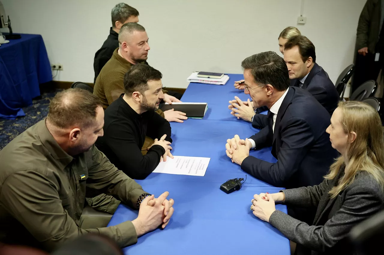 NATO Secretary General Mark Rutte meets with the President of Ukraine, Volodymyr Zelenskyy