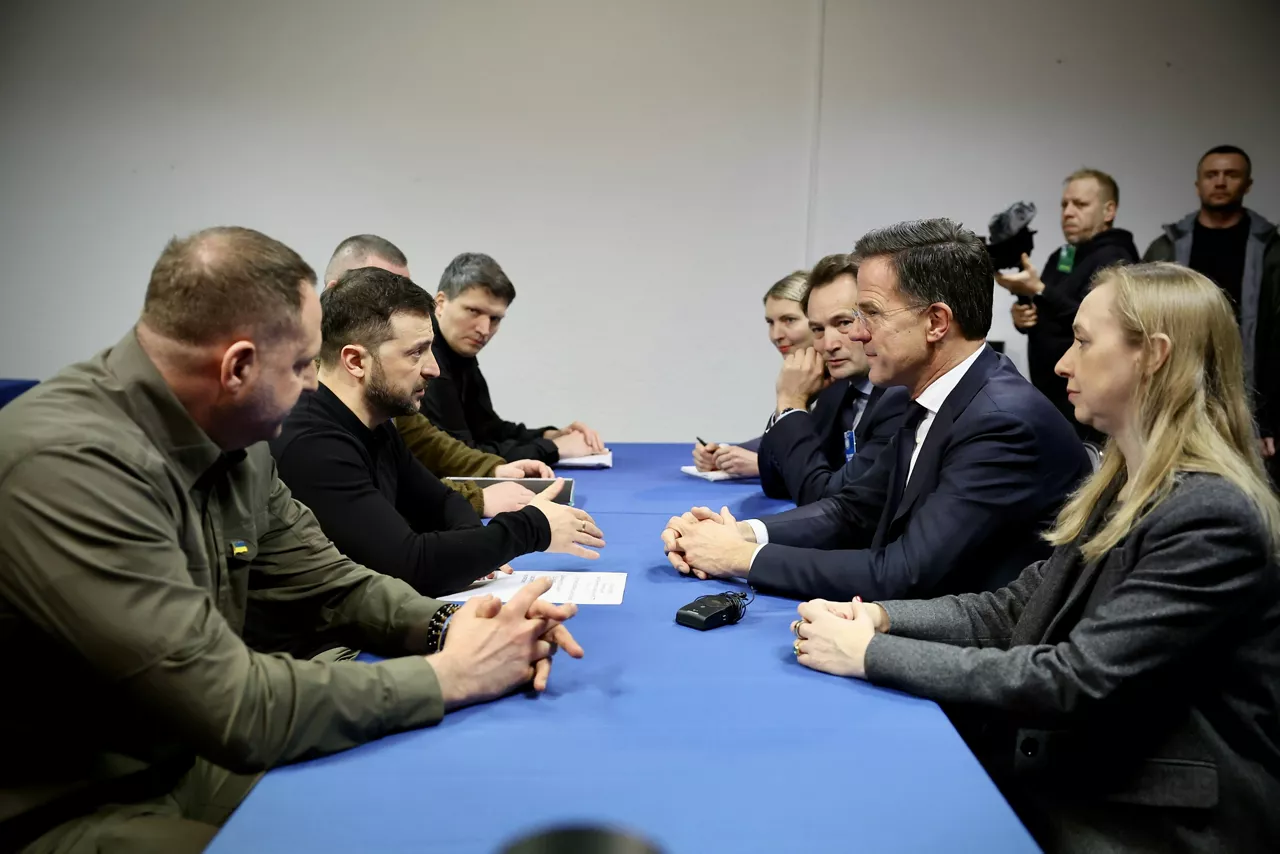 NATO Secretary General Mark Rutte meets with the President of Ukraine, Volodymyr Zelenskyy