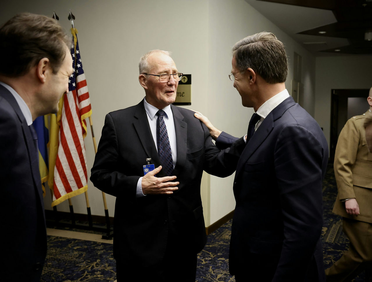 NATO Secretary General Mark Rutte with the Minister of Defence of Canada, Bill Blair