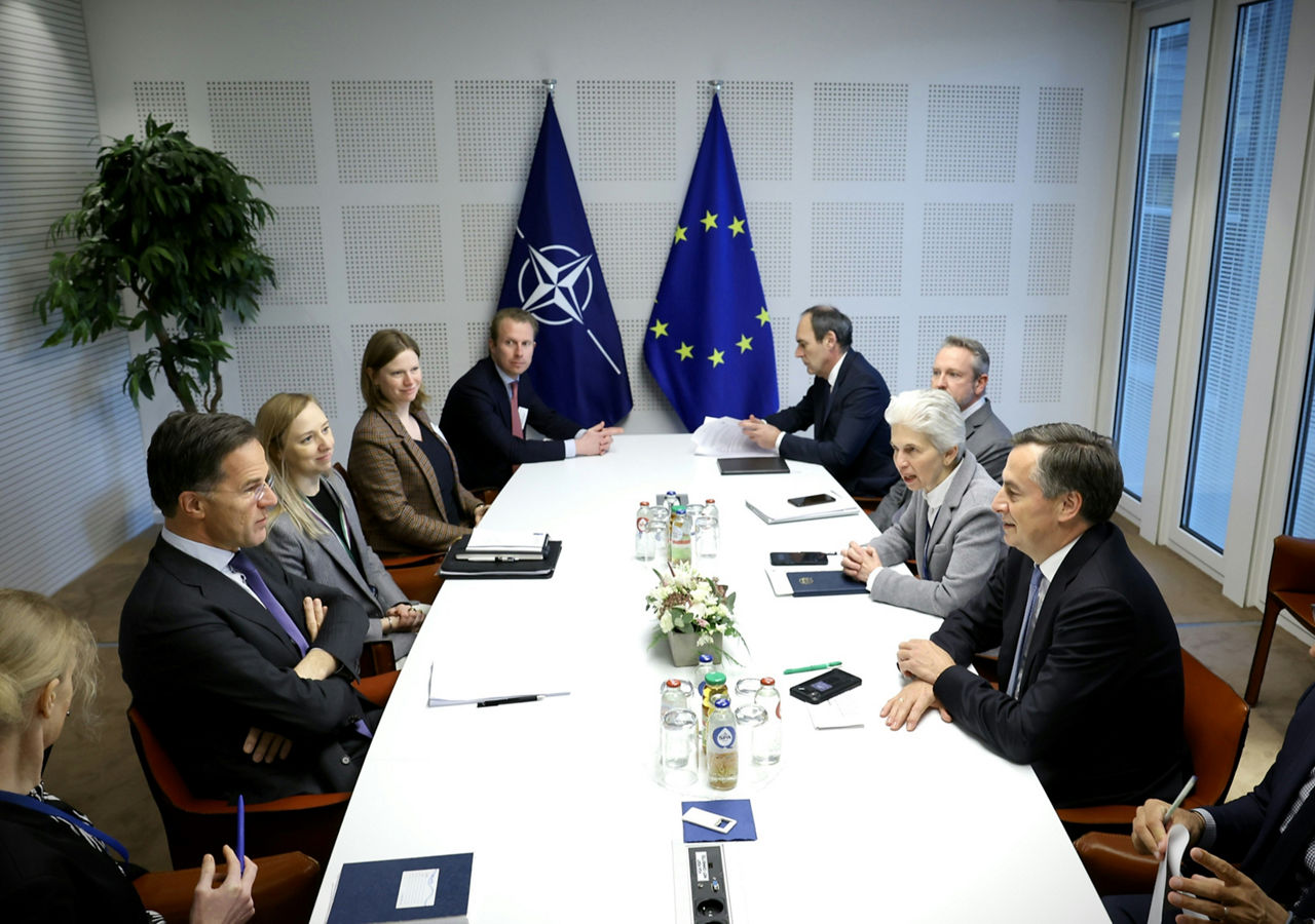 NATO Secretary General Mark Rutte meets with Foreign Affairs Committee Chair David McAllister 