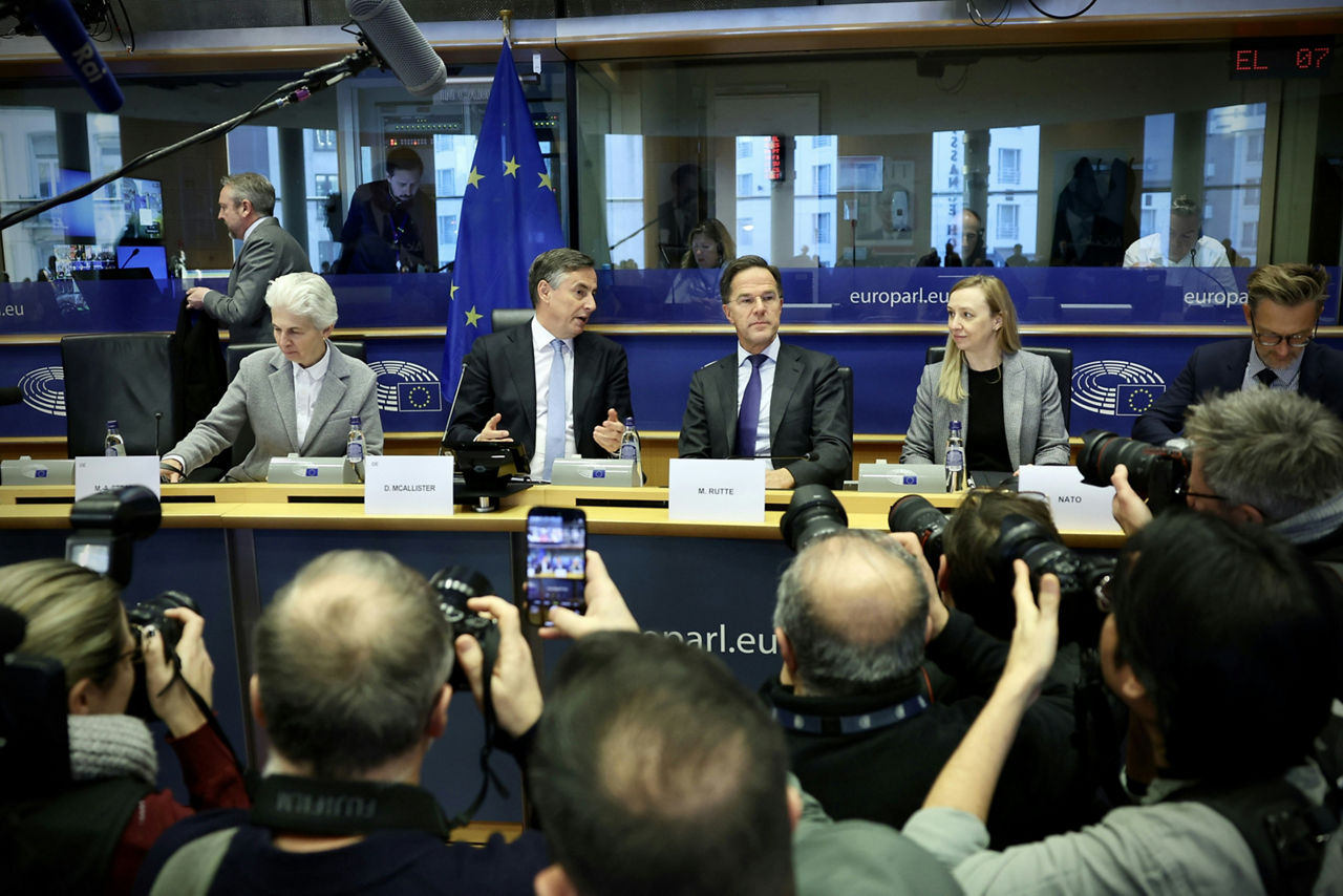 NATO Secretary General Mark Rutte addresses the European Parliament’s Committee on Foreign Affairs (AFET) and the Subcommittee on Security and Defence (SEDE)