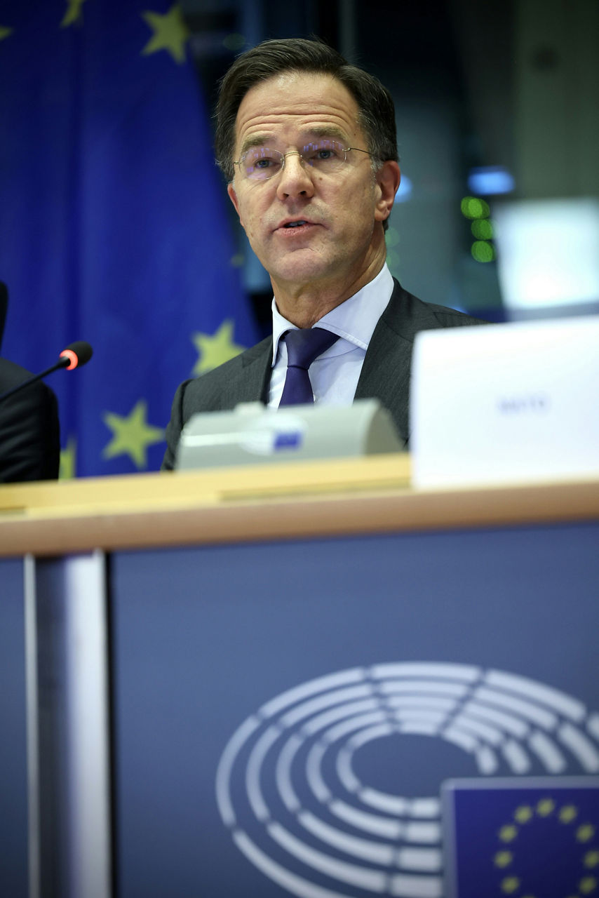 NATO Secretary General Mark Rutte addresses the European Parliament’s Committee on Foreign Affairs (AFET) and the Subcommittee on Security and Defence (SEDE)