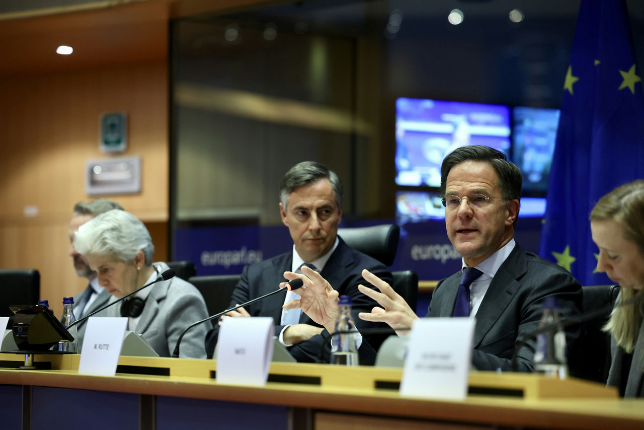 NATO Secretary General Mark Rutte addresses the European Parliament’s Committee on Foreign Affairs (AFET) and the Subcommittee on Security and Defence (SEDE)