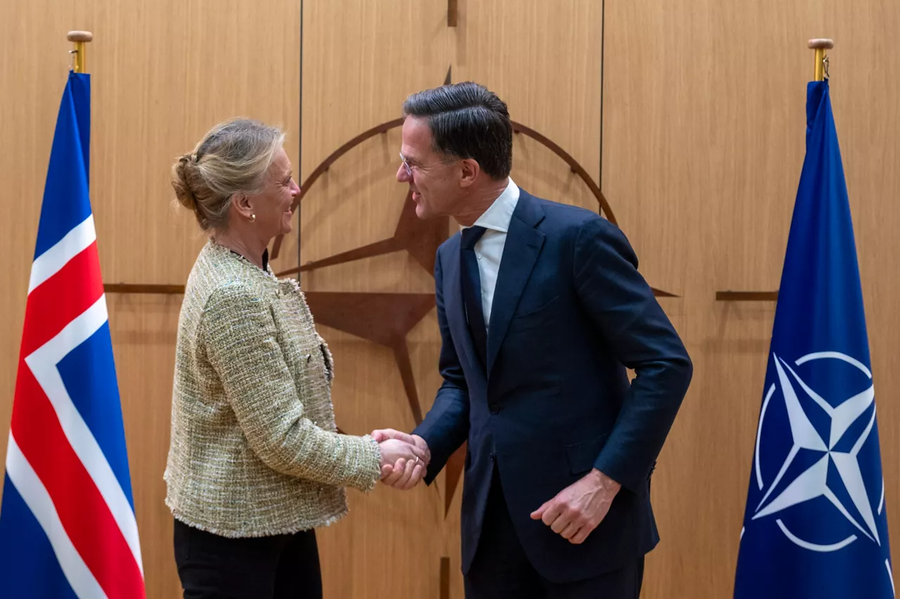 NATO Secretary General Mark Rutte meets with the Minister of Foreign Affairs of Iceland, Þorgerður Katrín Gunnarsdóttir