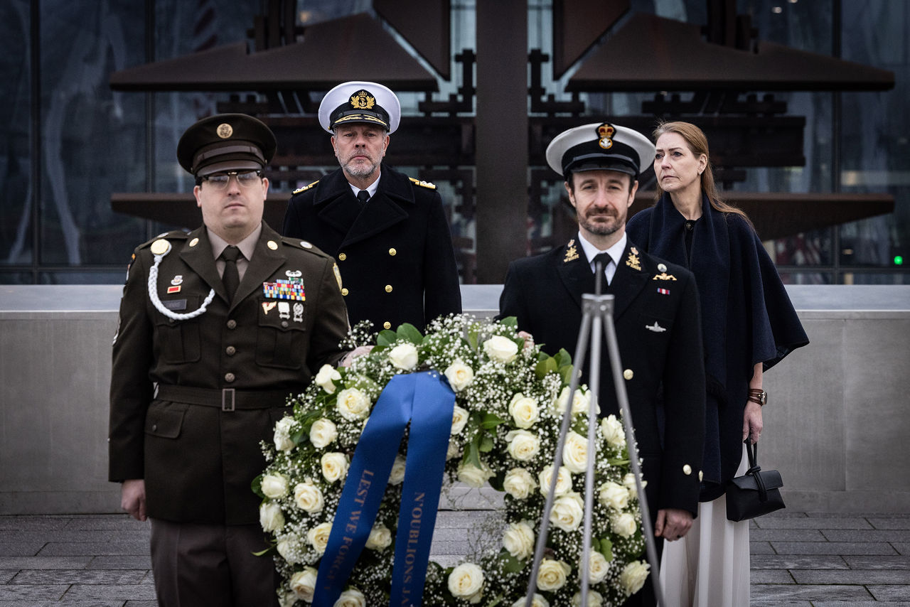 Admiral Giuseppe Cavo Dragone assumes the role of Chair of the NATO Military Committee during a special session of the Military Committee followed by a farewell ceremony for Admiral Rob Bauer