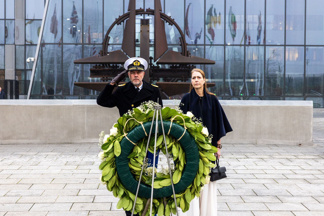 Admiral Giuseppe Cavo Dragone assumes the role of Chair of the NATO Military Committee during a special session of the Military Committee followed by a farewell ceremony for Admiral Rob Bauer