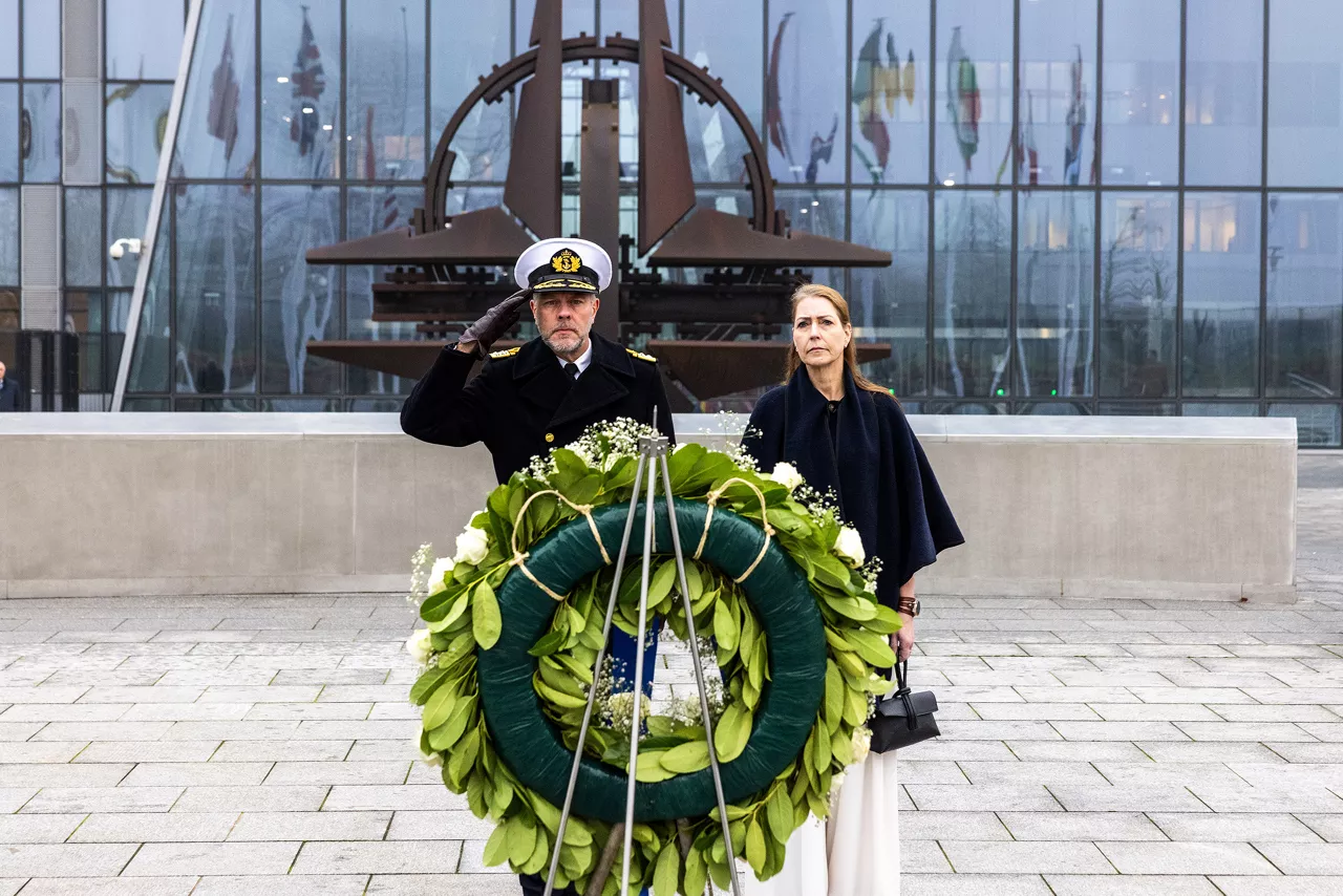 Admiral Giuseppe Cavo Dragone assumes the role of Chair of the NATO Military Committee during a special session of the Military Committee followed by a farewell ceremony for Admiral Rob Bauer
