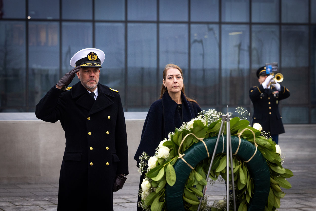 Admiral Giuseppe Cavo Dragone assumes the role of Chair of the NATO Military Committee during a special session of the Military Committee followed by a farewell ceremony for Admiral Rob Bauer