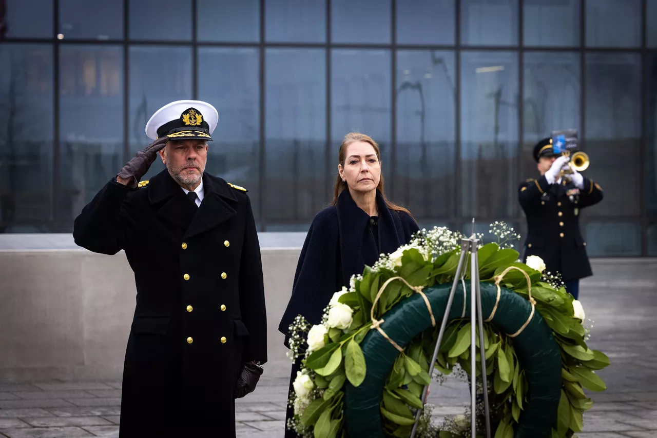 Admiral Giuseppe Cavo Dragone assumes the role of Chair of the NATO Military Committee during a special session of the Military Committee followed by a farewell ceremony for Admiral Rob Bauer