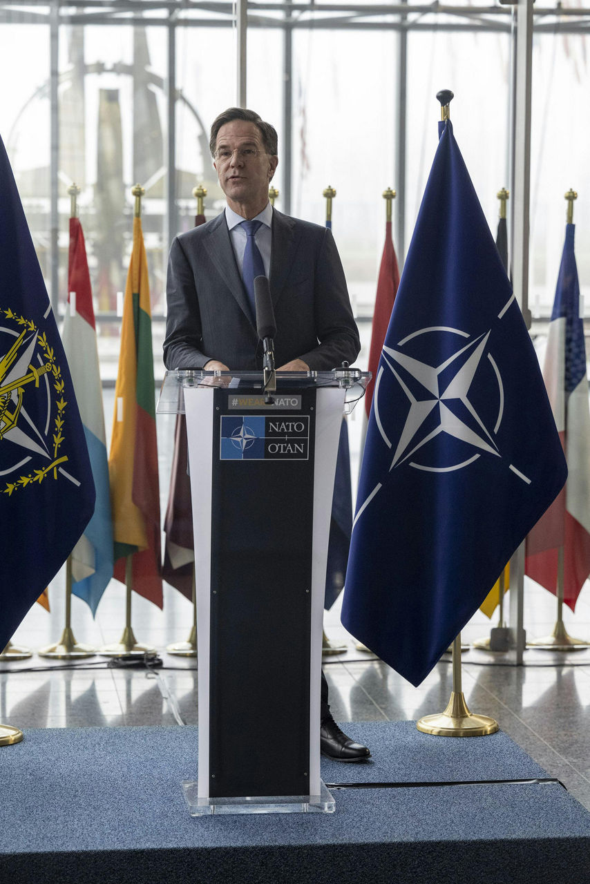 Admiral Giuseppe Cavo Dragone assumes the role of Chair of the NATO Military Committee during a special session of the Military Committee followed by a farewell ceremony for Admiral Rob Bauer
