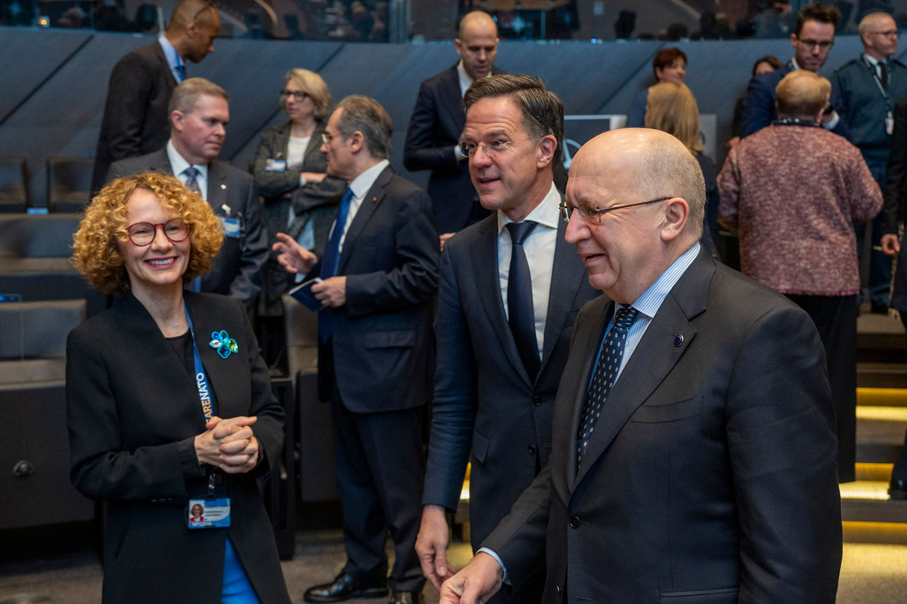 EU Commissioner for Defence and Space, Andrius Kubilius visits NATO and attends a North Atlantic Council meeting, chaired by NATO Secretary General Mark Rutte 