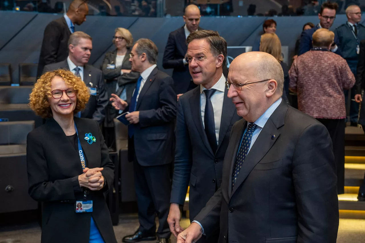 EU Commissioner for Defence and Space, Andrius Kubilius visits NATO and attends a North Atlantic Council meeting, chaired by NATO Secretary General Mark Rutte 