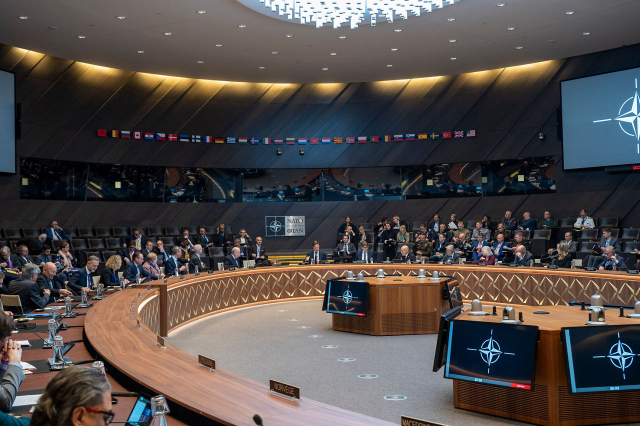 EU Commissioner for Defence and Space, Andrius Kubilius visits NATO and attends a North Atlantic Council meeting, chaired by NATO Secretary General Mark Rutte 