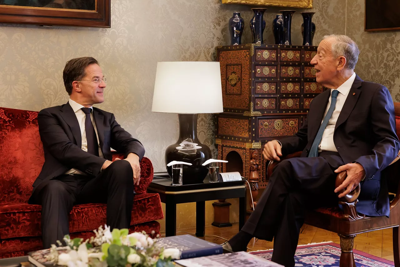 NATO Secretary General Mark Rutte meets with the President of Portugal, Marcelo Rebelo de Sousa