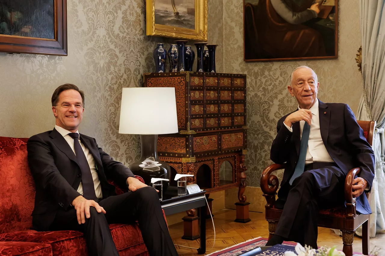 NATO Secretary General Mark Rutte meets with the President of Portugal, Marcelo Rebelo de Sousa