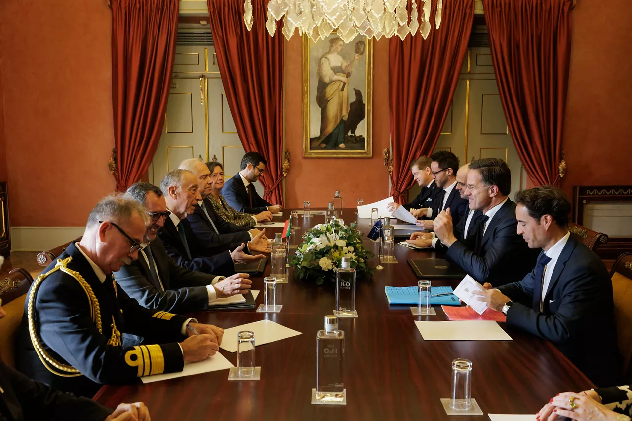 NATO Secretary General Mark Rutte meets with the President of Portugal, Marcelo Rebelo de Sousa
