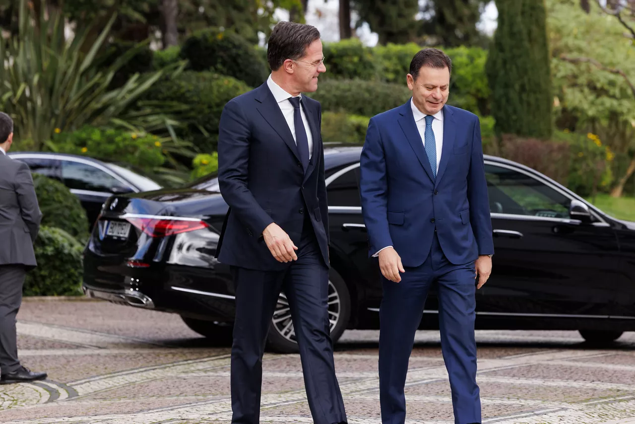 NATO Secretary General Mark Rutte meets with the Prime Minister of Portugal, Luís Montenegro
