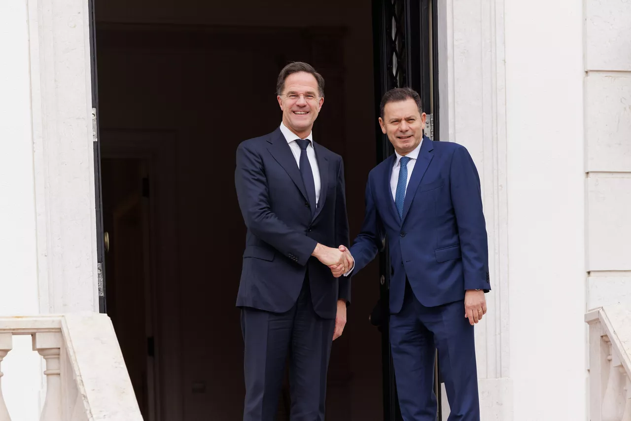 NATO Secretary General Mark Rutte meets with the Prime Minister of Portugal, Luís Montenegro