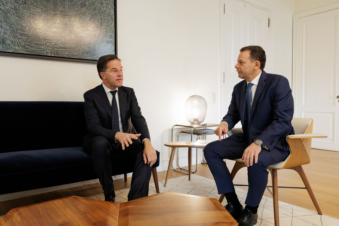 NATO Secretary General Mark Rutte meets with the Prime Minister of Portugal, Luís Montenegro