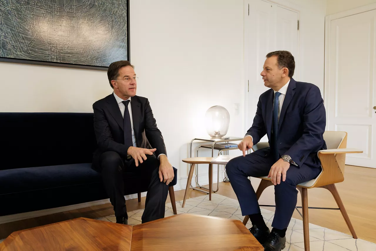 NATO Secretary General Mark Rutte meets with the Prime Minister of Portugal, Luís Montenegro