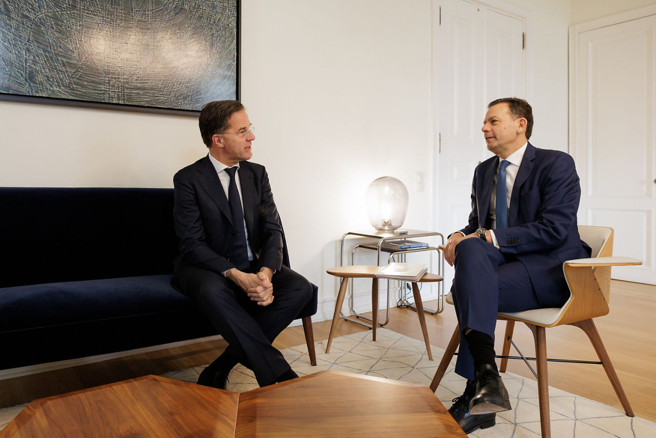 NATO Secretary General Mark Rutte meets with the Prime Minister of Portugal, Luís Montenegro