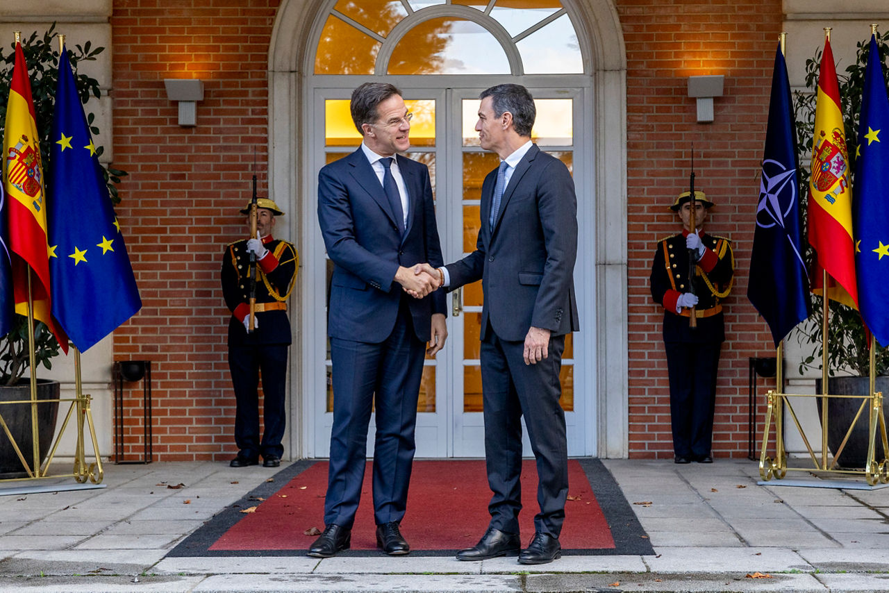 NATO Secretary General Mark Rutte meets with Pedro Sanchez, Prime Minister of Spain