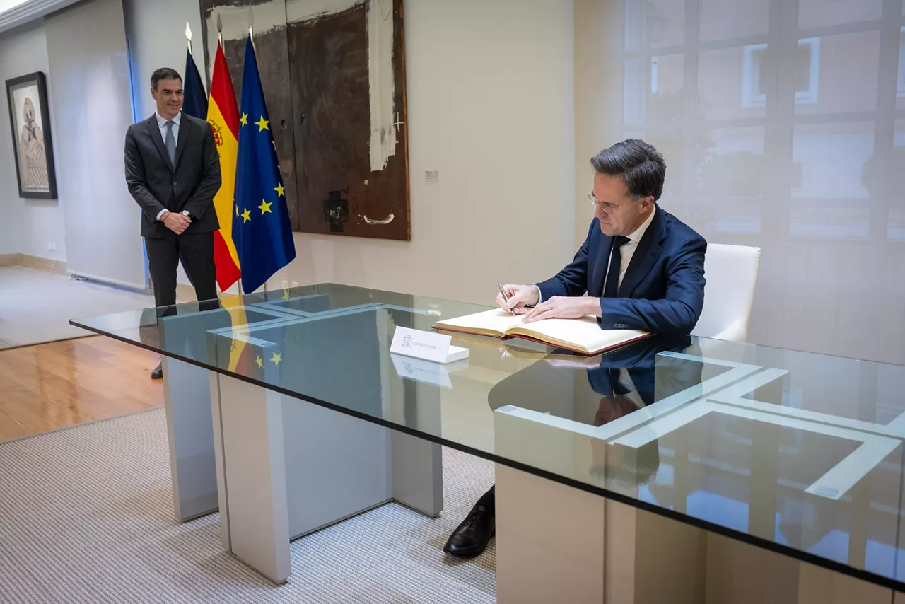 NATO Secretary General Mark Rutte meets with Pedro Sanchez, Prime Minister of Spain