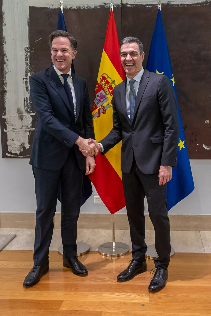 NATO Secretary General Mark Rutte meets with Pedro Sanchez, Prime Minister of Spain
