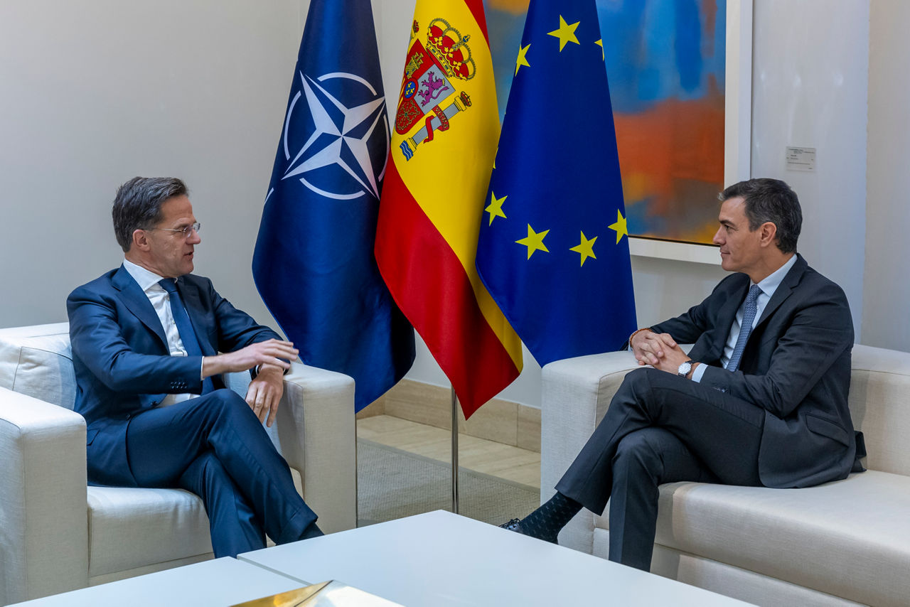 NATO Secretary General Mark Rutte meets with Pedro Sanchez, Prime Minister of Spain