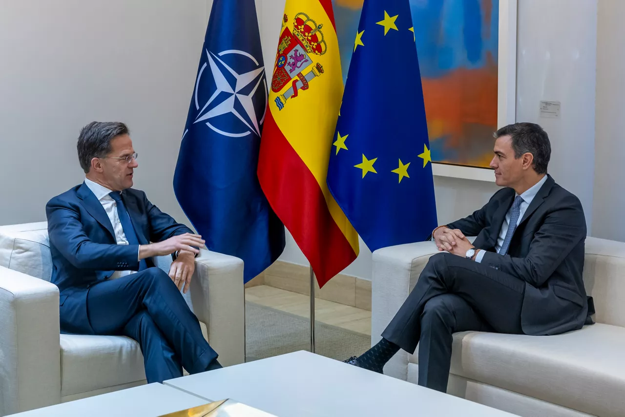 NATO Secretary General Mark Rutte meets with Pedro Sanchez, Prime Minister of Spain