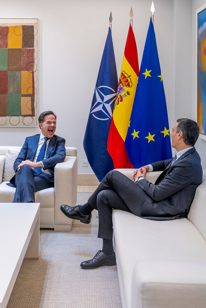 NATO Secretary General Mark Rutte meets with Pedro Sanchez, Prime Minister of Spain