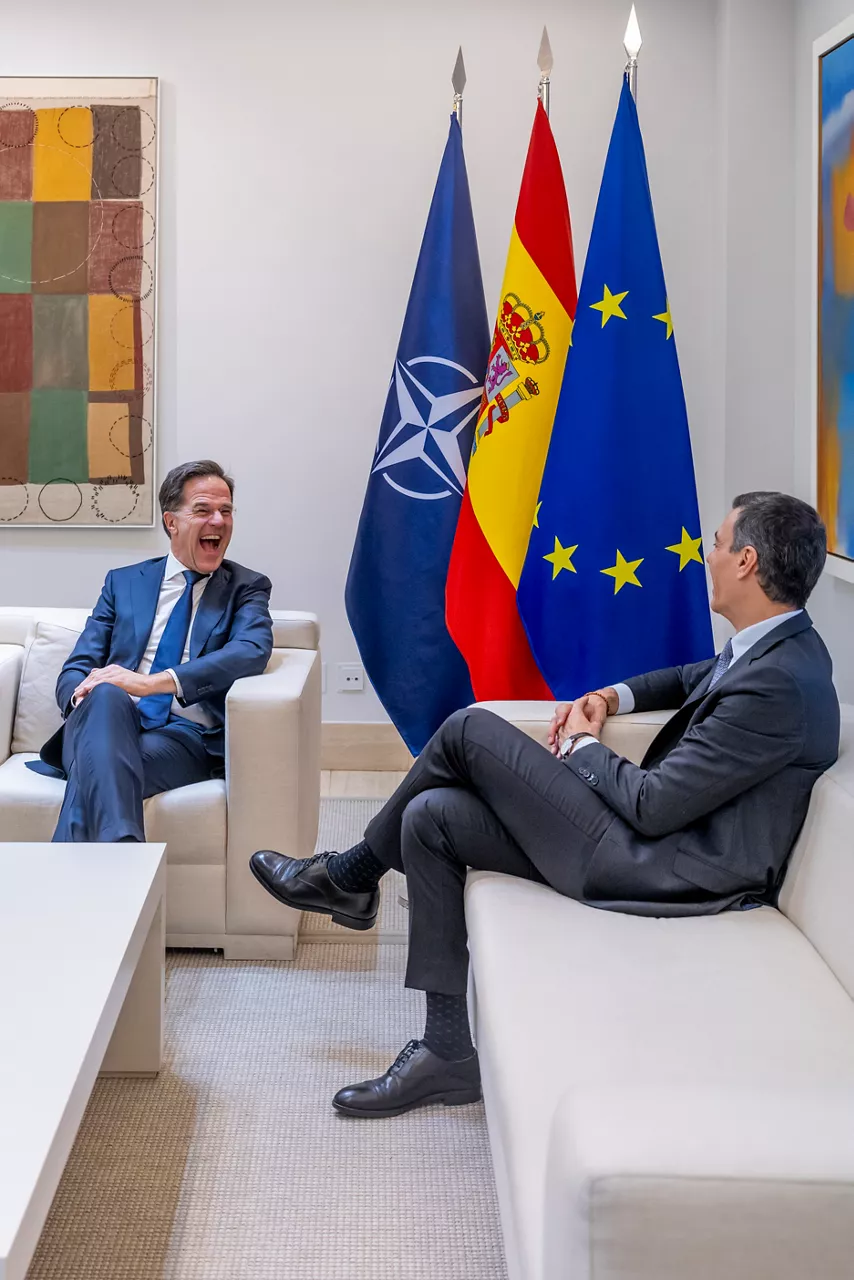 NATO Secretary General Mark Rutte meets with Pedro Sanchez, Prime Minister of Spain