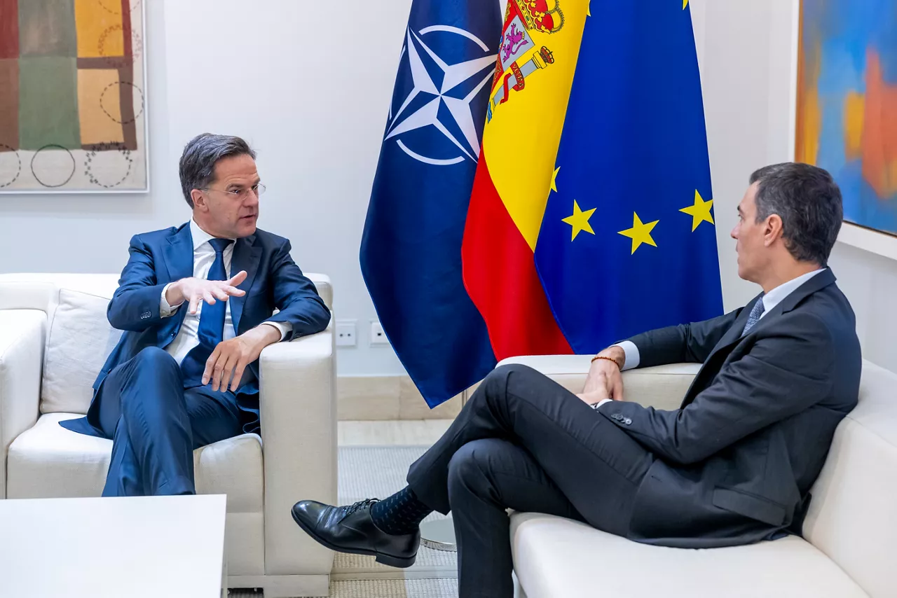 NATO Secretary General Mark Rutte meets with Pedro Sanchez, Prime Minister of Spain