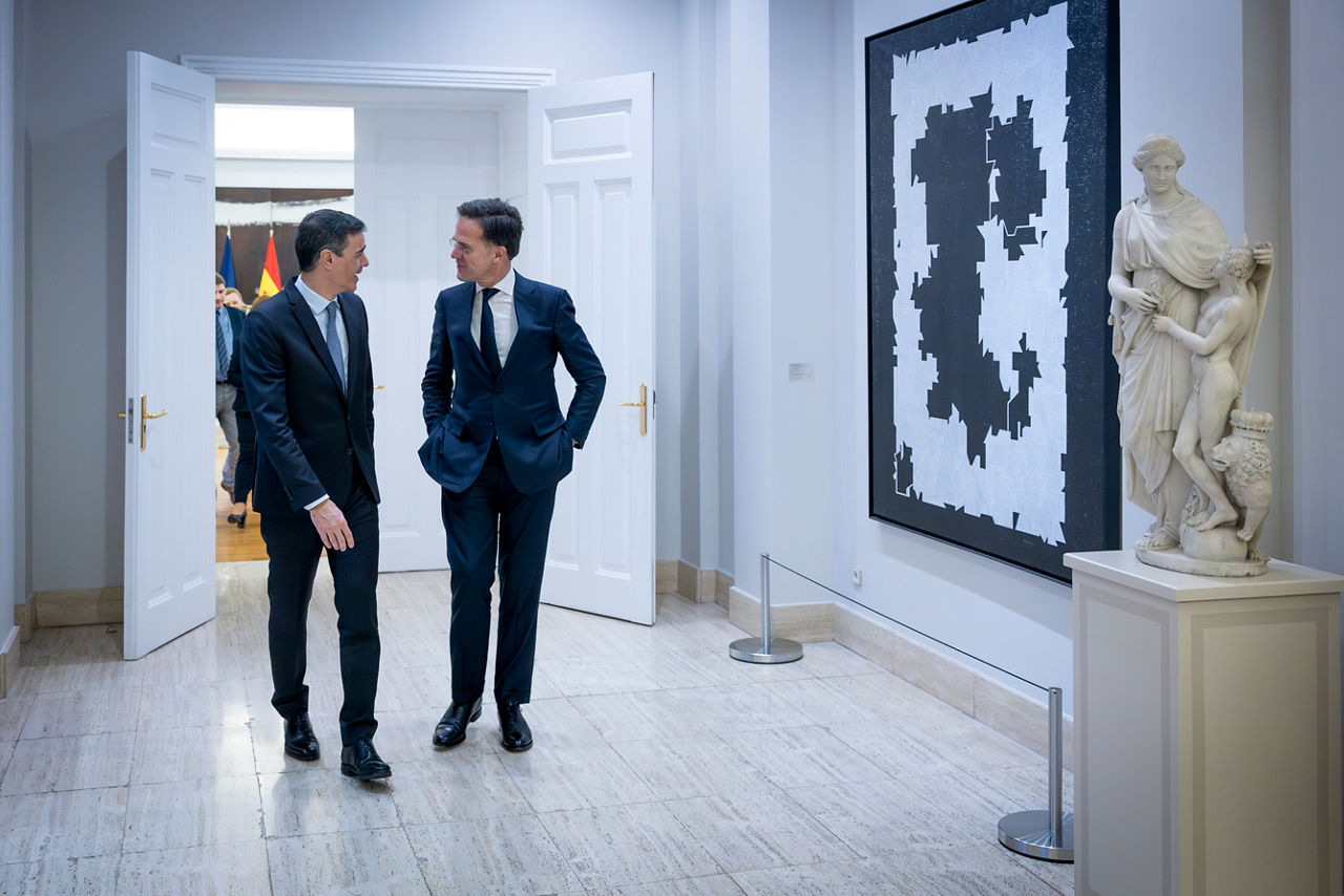 NATO Secretary General Mark Rutte meets with Pedro Sanchez, Prime Minister of Spain
