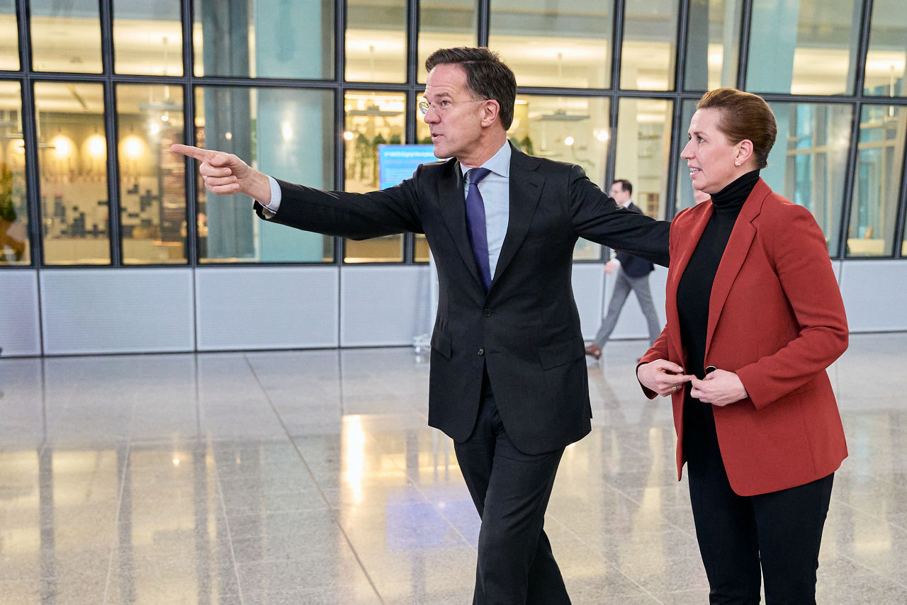 NATO Secretary General Mark Rutte meets with the Prime Minister of Denmark, Mette Frederiksen