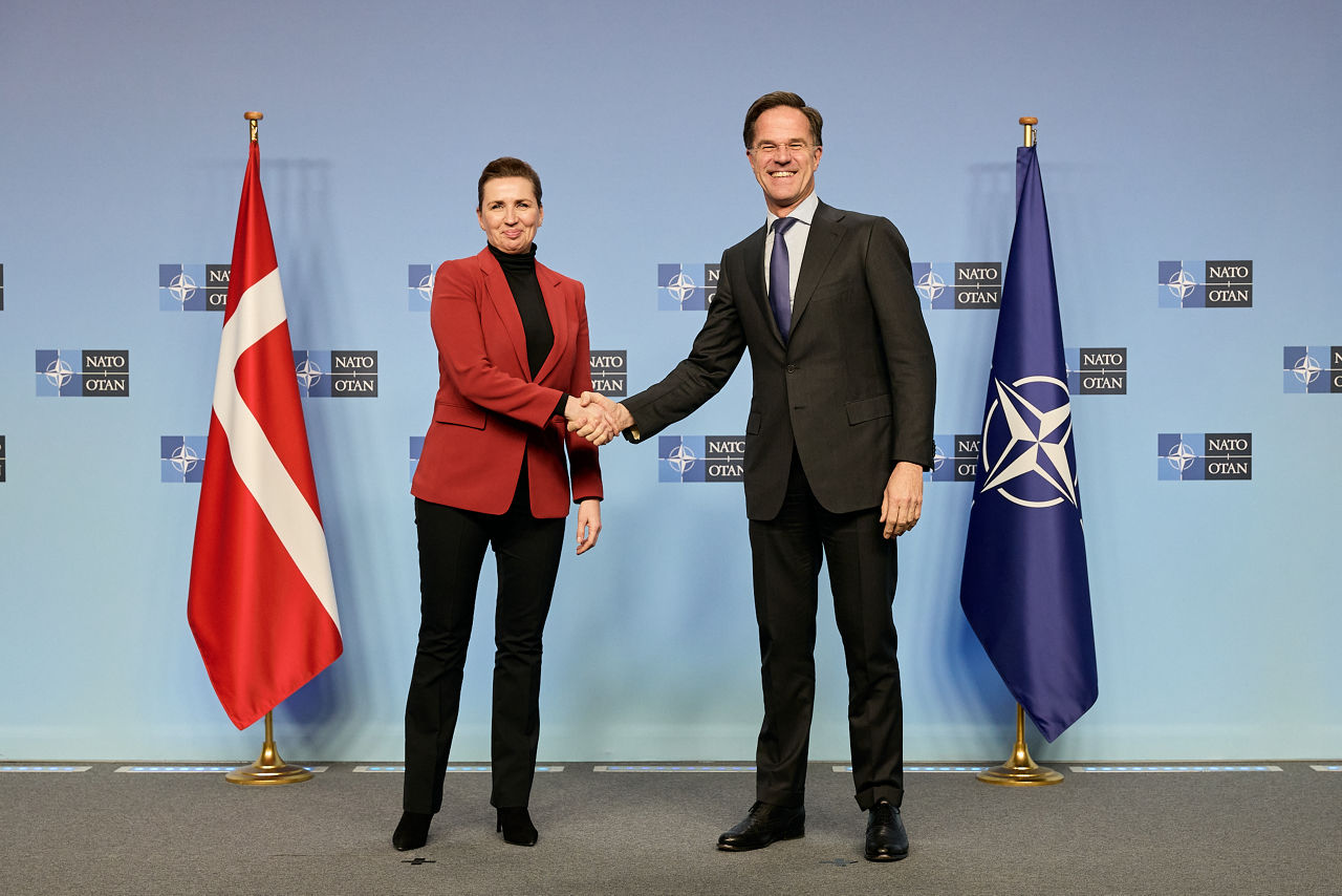 NATO Secretary General Mark Rutte meets with the Prime Minister of Denmark, Mette Frederiksen
