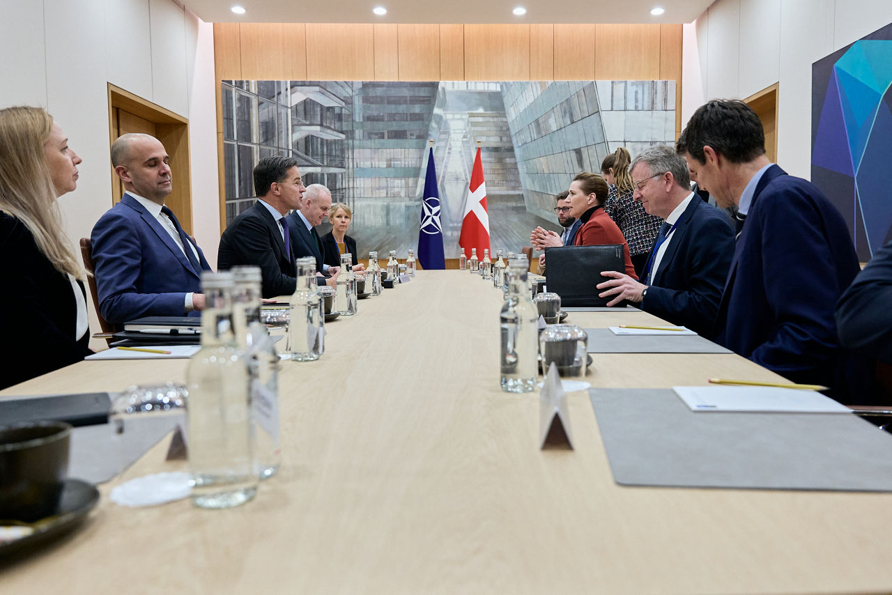NATO Secretary General Mark Rutte meets with the Prime Minister of Denmark, Mette Frederiksen