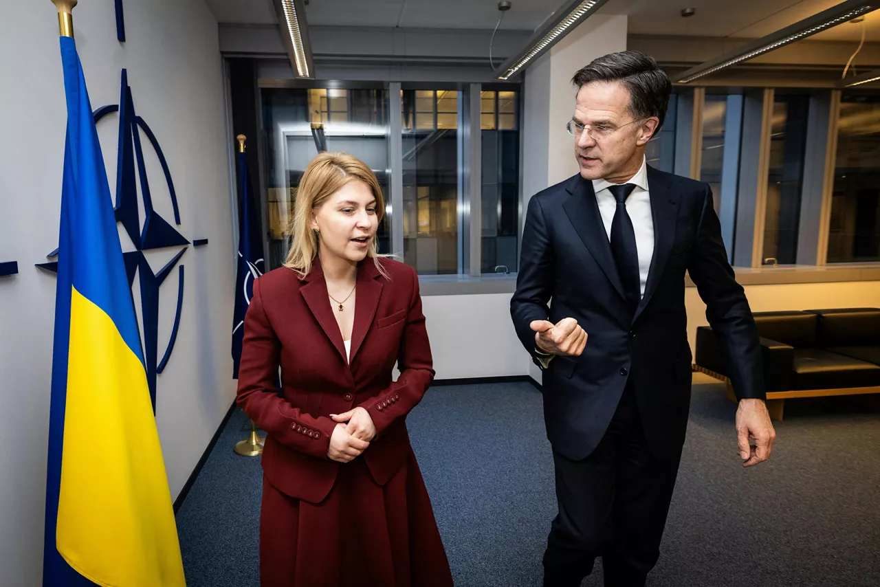 NATO Secretary General Mark Rutte meets with the Deputy Prime Minister for European and Euro-Atlantic Integration and Minister of Justice of Ukraine, Olha Stefanishyna