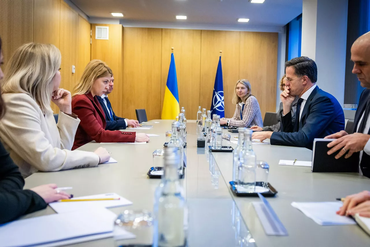NATO Secretary General Mark Rutte meets with the Deputy Prime Minister for European and Euro-Atlantic Integration and Minister of Justice of Ukraine, Olha Stefanishyna