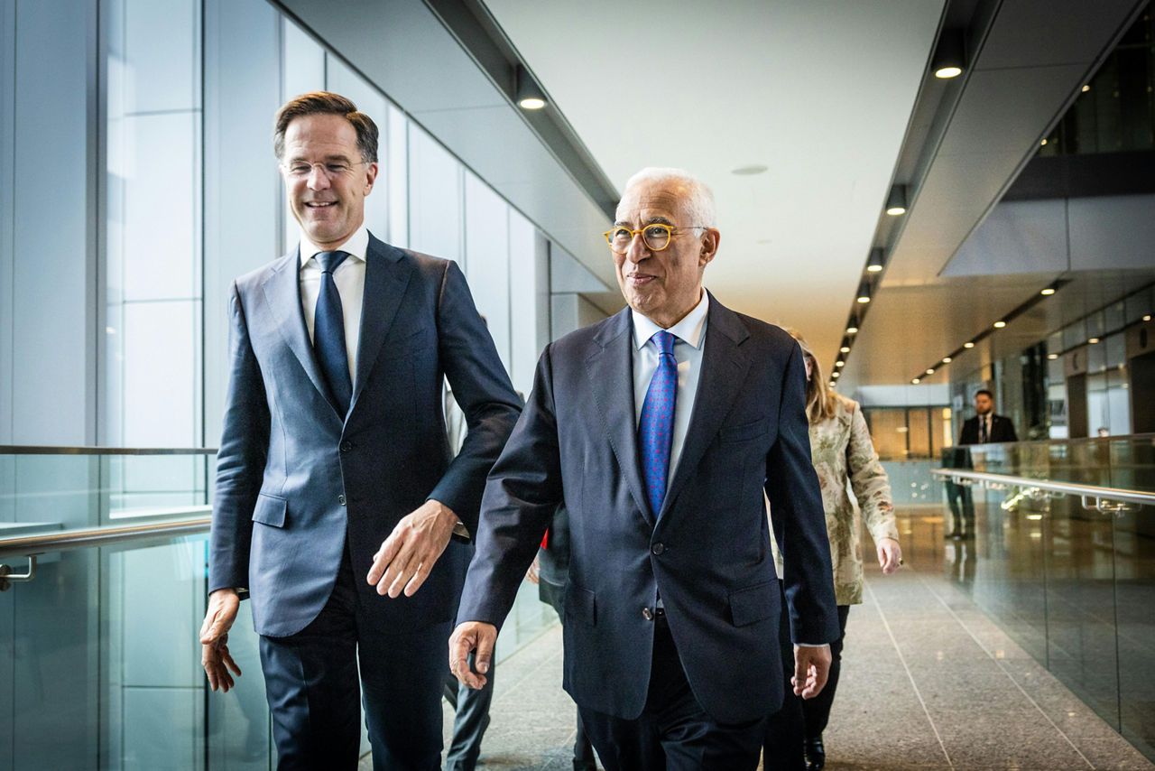 NATO Secretary General Mark Rutte meets with the President of the European Council, António Costa