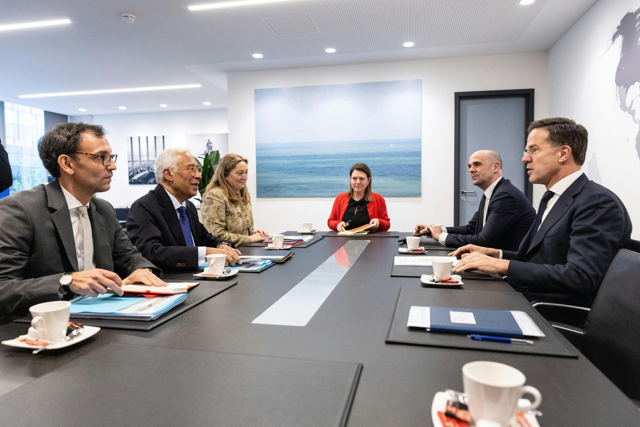 NATO Secretary General Mark Rutte meets with the President of the European Council, António Costa