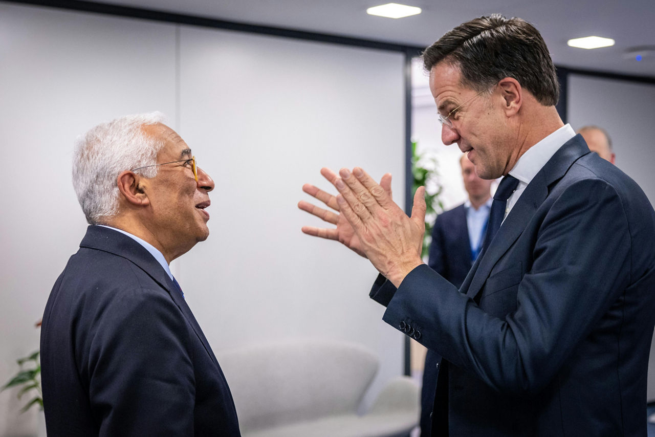 NATO Secretary General Mark Rutte meets with the President of the European Council, António Costa