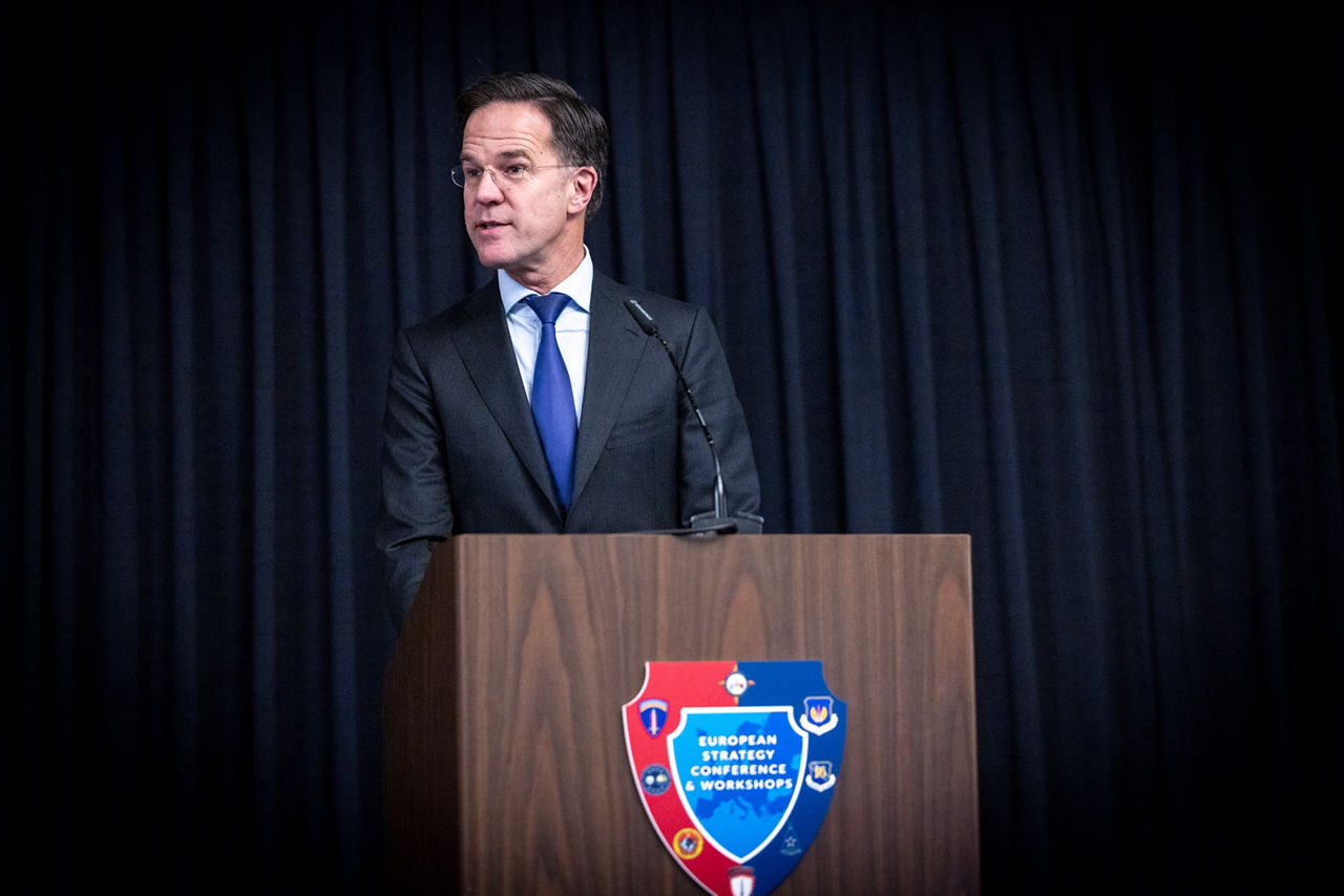 NATO Secretary General Mark Rutte participates in the European Strategy Conference in Ramstein, Germany, where he delivers a keynote speech followed by an exchange of views