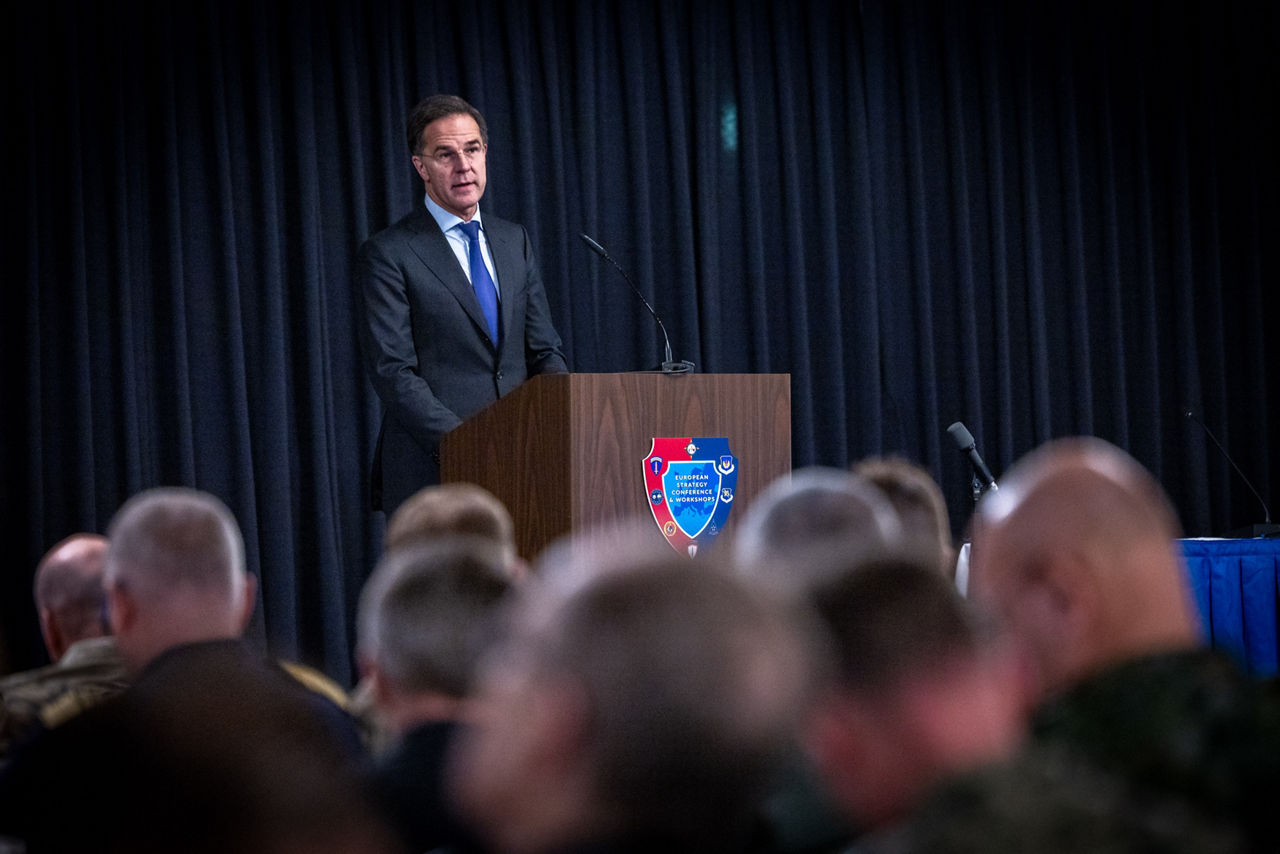 NATO Secretary General Mark Rutte participates in the European Strategy Conference in Ramstein, Germany, where he delivers a keynote speech followed by an exchange of views