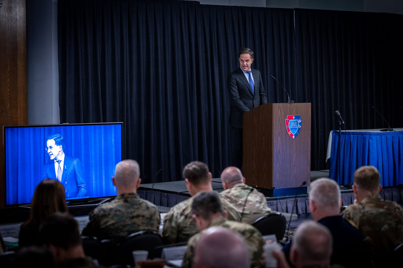 NATO Secretary General Mark Rutte participates in the European Strategy Conference in Ramstein, Germany, where he delivers a keynote speech followed by an exchange of views