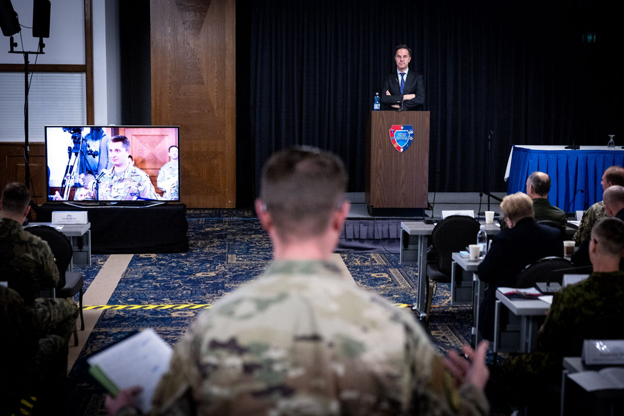 NATO Secretary General Mark Rutte participates in the European Strategy Conference in Ramstein, Germany, where he delivers a keynote speech followed by an exchange of views
