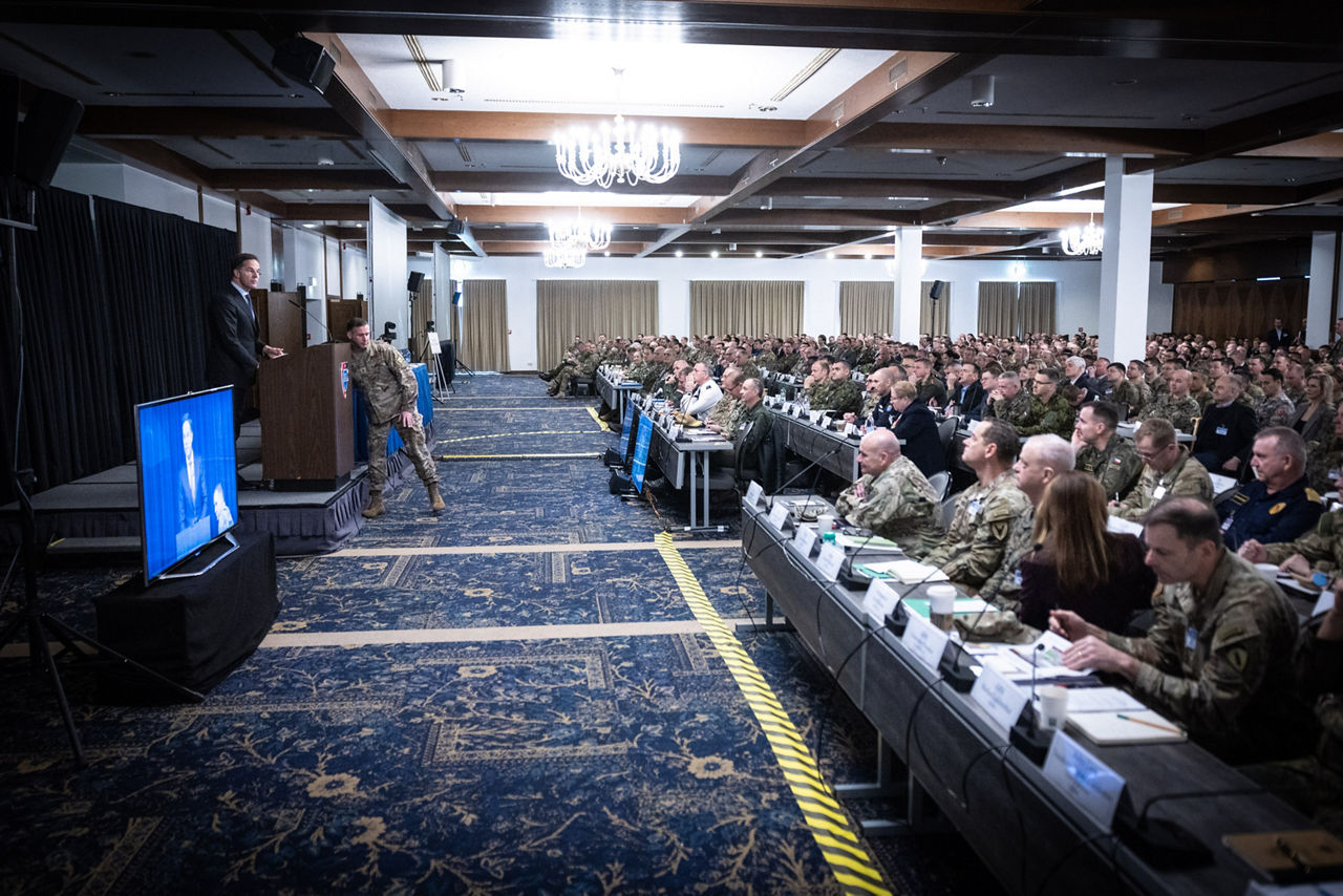 NATO Secretary General Mark Rutte participates in the European Strategy Conference in Ramstein, Germany, where he delivers a keynote speech followed by an exchange of views