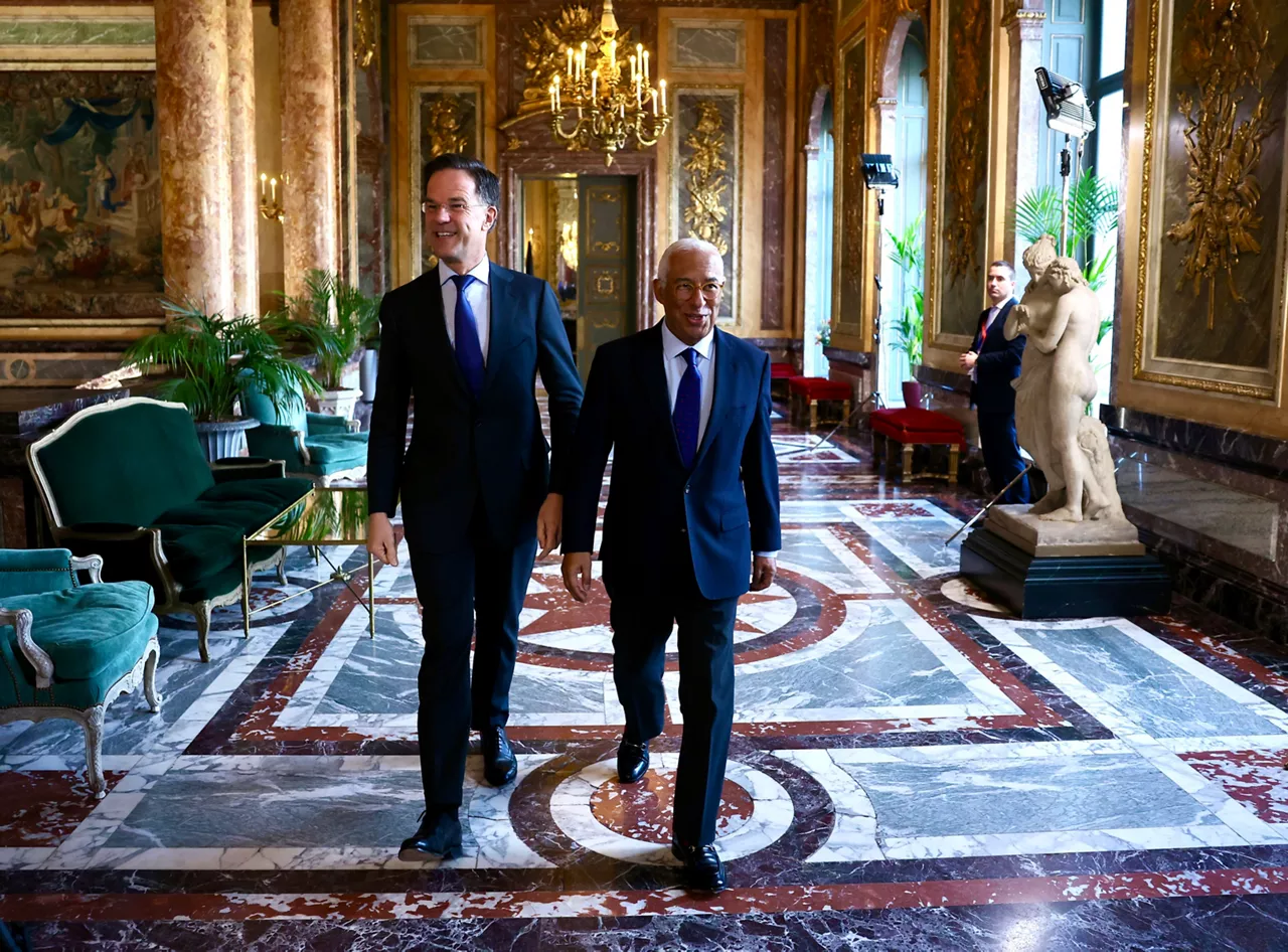 NATO Secretary General Mark Rutte with António Costa, President of the European Council